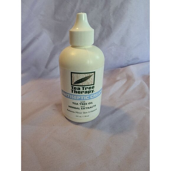 Tea Tree Therapy Antiseptic Cream 4 Oz With Tea Tree Oil & Herbal Extracts - Picture 2 of 2